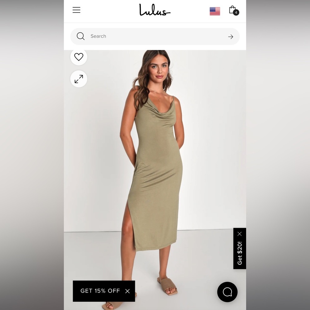 Green midi dress from lulus!